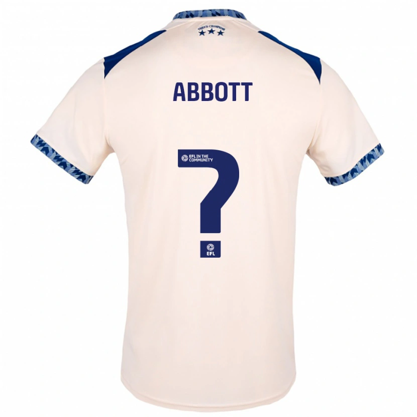 Danxen Mujer Camiseta Zak Abbott #0 Blanco Hueso Azul Marino 2ª Equipación 2025/26 La Camisa México