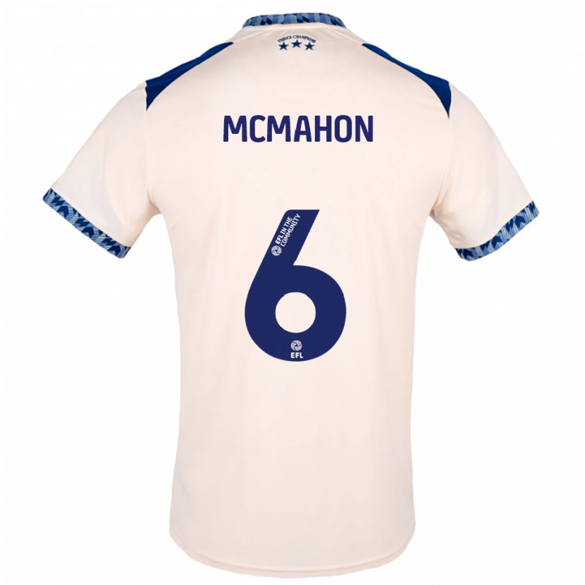 Danxen Mujer Camiseta Scarlett Mcmahon #6 Blanco Hueso Azul Marino 2ª Equipación 2025/26 La Camisa México