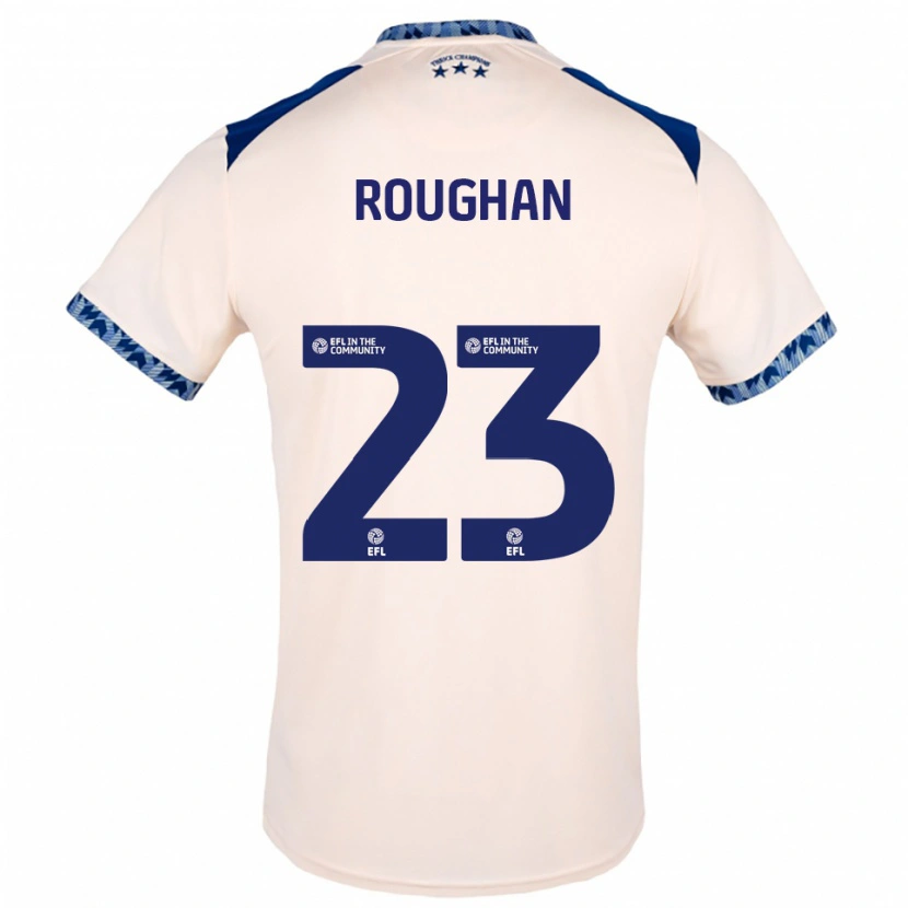 Danxen Mujer Camiseta Sean Roughan #23 Blanco Hueso Azul Marino 2ª Equipación 2025/26 La Camisa México