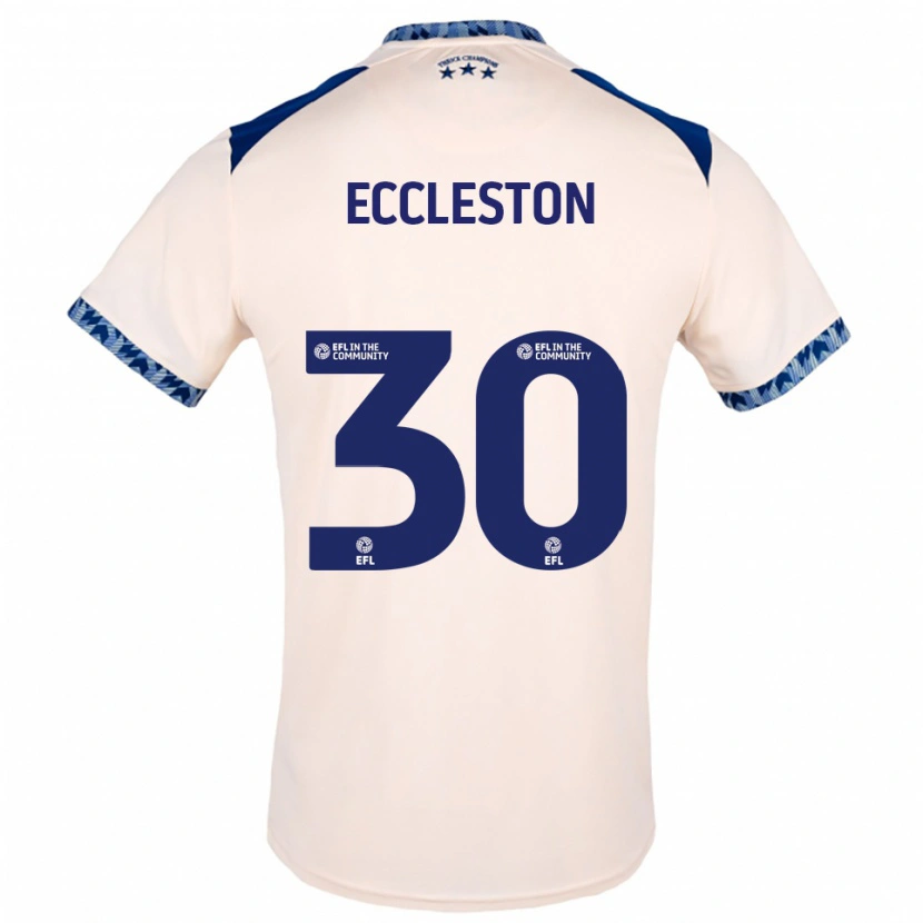 Danxen Mujer Camiseta Neo Eccleston #30 Blanco Hueso Azul Marino 2ª Equipación 2025/26 La Camisa México