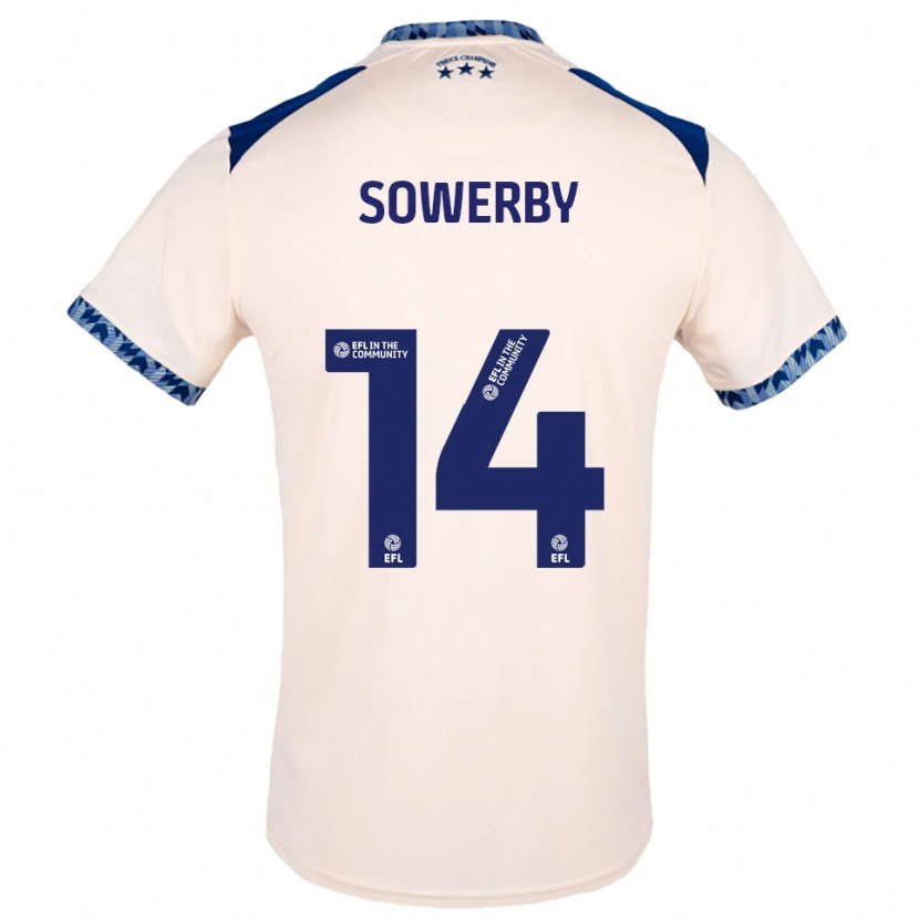 Danxen Mujer Camiseta Lucy Sowerby #14 Blanco Hueso Azul Marino 2ª Equipación 2025/26 La Camisa México
