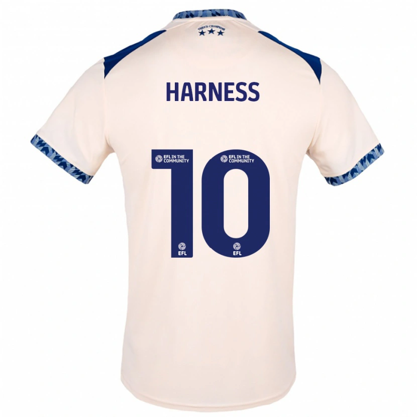 Danxen Mujer Camiseta Marcus Harness #10 Blanco Hueso Azul Marino 2ª Equipación 2025/26 La Camisa México