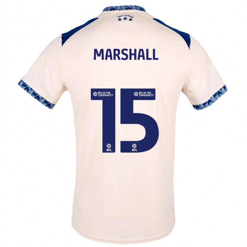 Danxen Mujer Camiseta Georgia Marshall #15 Blanco Hueso Azul Marino 2ª Equipación 2025/26 La Camisa México