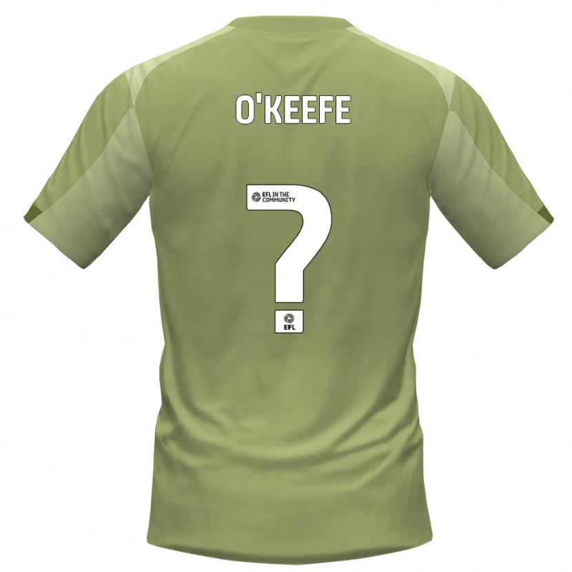Danxen Mujer Camiseta Zak O'keefe #0 Salvia Champán 2ª Equipación 2025/26 La Camisa México