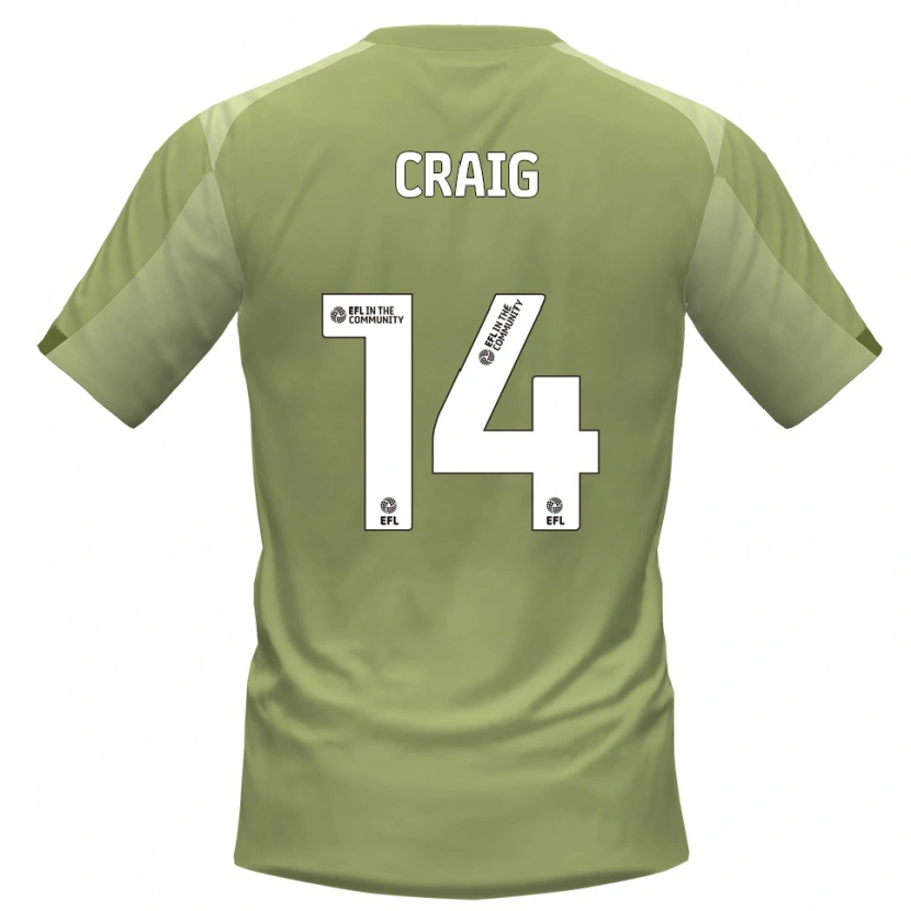 Danxen Mujer Camiseta Michael Craig #14 Salvia Champán 2ª Equipación 2025/26 La Camisa México