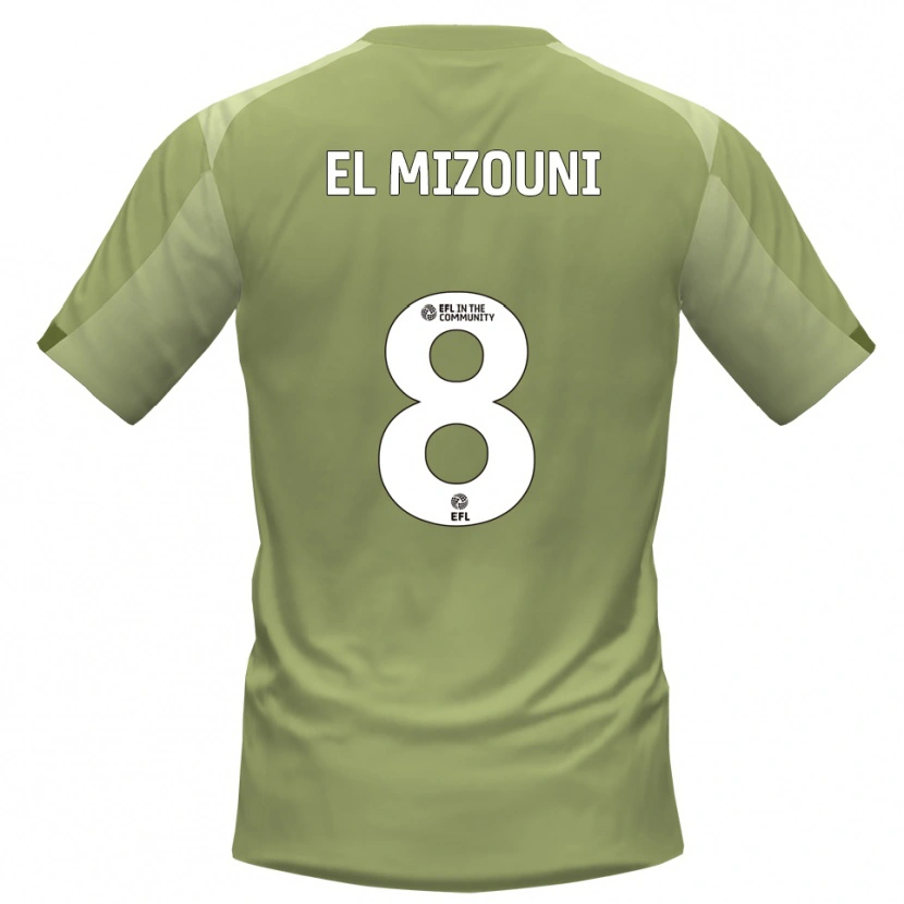 Danxen Mujer Camiseta Idris El Mizouni #8 Salvia Champán 2ª Equipación 2025/26 La Camisa México