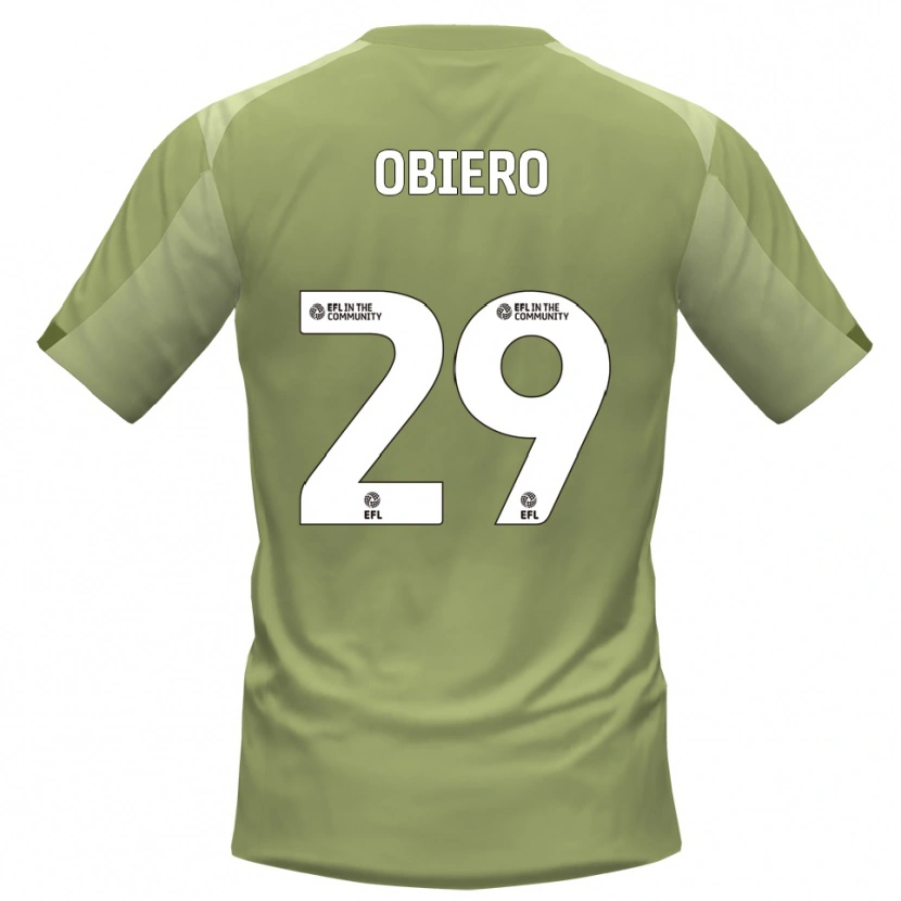 Danxen Mujer Camiseta Zech Obiero #29 Salvia Champán 2ª Equipación 2025/26 La Camisa México