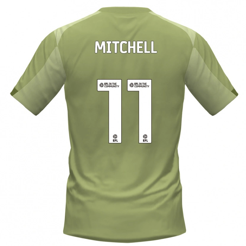 Danxen Mujer Camiseta Demetri Mitchell #11 Salvia Champán 2ª Equipación 2025/26 La Camisa México