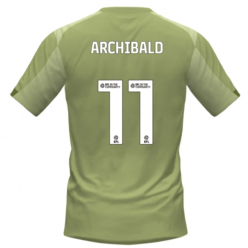 Danxen Mujer Camiseta Theo Archibald #11 Salvia Champán 2ª Equipación 2025/26 La Camisa México