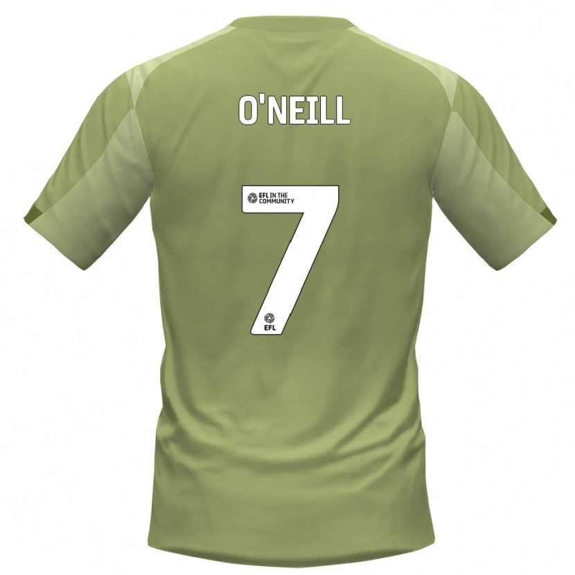 Danxen Mujer Camiseta Ollie O'neill #7 Salvia Champán 2ª Equipación 2025/26 La Camisa México
