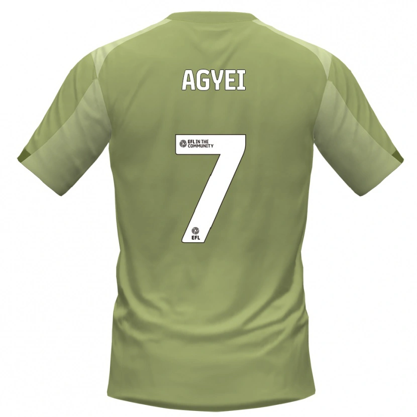 Danxen Mujer Camiseta Dan Agyei #7 Salvia Champán 2ª Equipación 2025/26 La Camisa México
