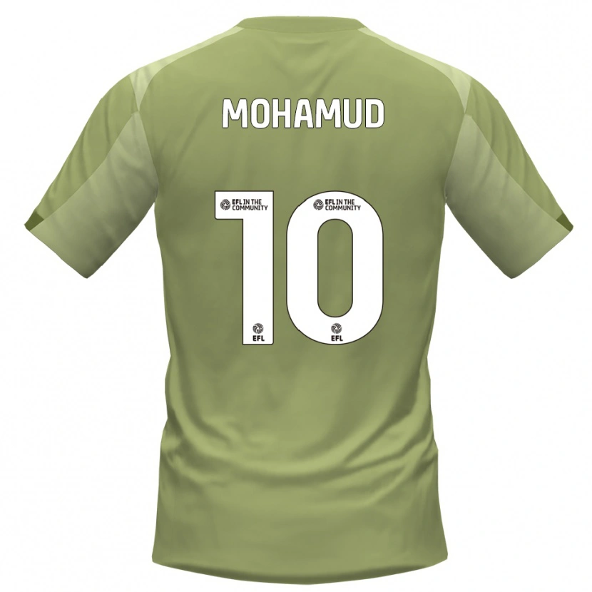 Danxen Mujer Camiseta Abdi Mohamud #10 Salvia Champán 2ª Equipación 2025/26 La Camisa México