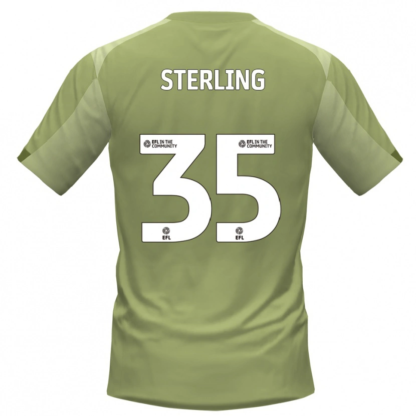 Danxen Mujer Camiseta Aaron Sterling #35 Salvia Champán 2ª Equipación 2025/26 La Camisa México