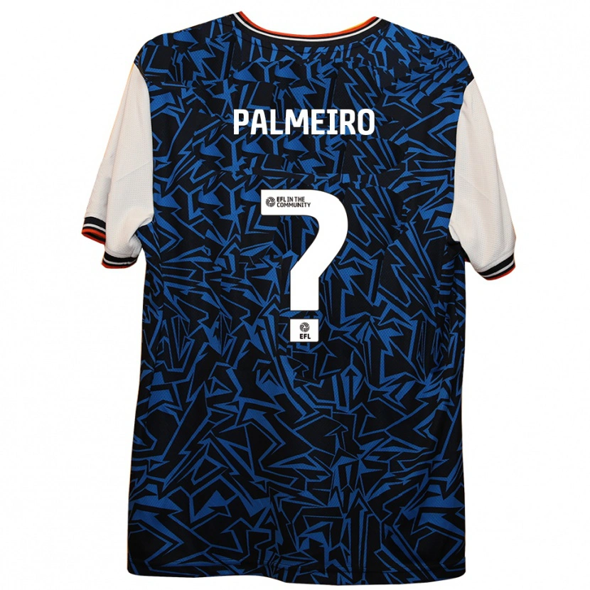 Danxen Mujer Camiseta Keira Palmeiro #0 Azul Negro Blanco 2ª Equipación 2025/26 La Camisa México