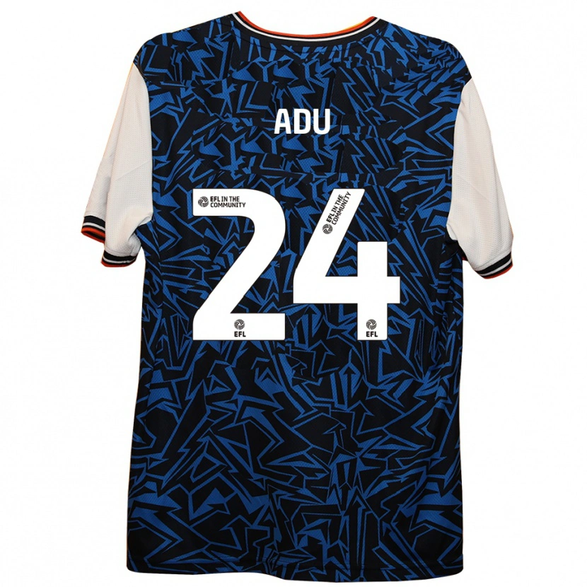 Danxen Mujer Camiseta Bridget Adu #24 Azul Negro Blanco 2ª Equipación 2025/26 La Camisa México