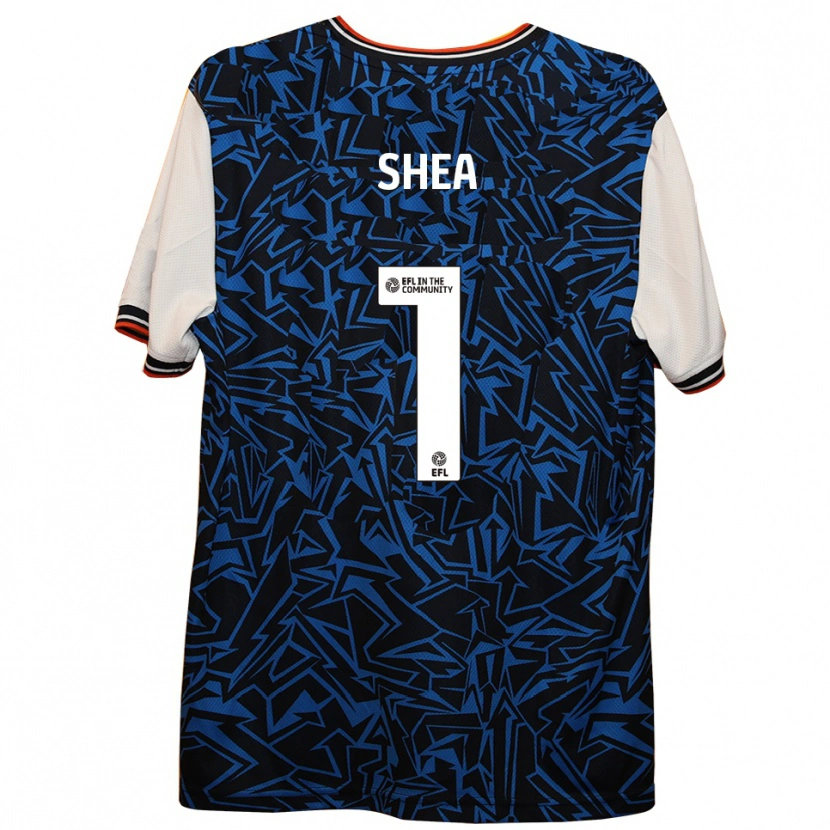 Danxen Mujer Camiseta James Shea #1 Azul Negro Blanco 2ª Equipación 2025/26 La Camisa México