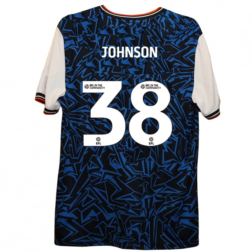 Danxen Mujer Camiseta Joe Johnson #38 Azul Negro Blanco 2ª Equipación 2025/26 La Camisa México