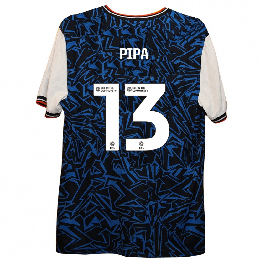 Danxen Mujer Camiseta Oliver Pipa #13 Azul Negro Blanco 2ª Equipación 2025/26 La Camisa México