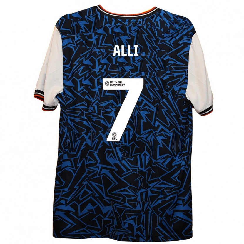 Danxen Mujer Camiseta Millenic Alli #7 Azul Negro Blanco 2ª Equipación 2025/26 La Camisa México