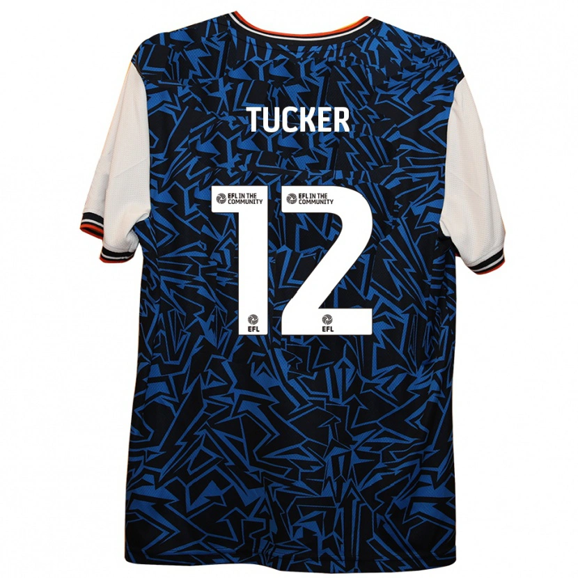 Danxen Mujer Camiseta Nancy Tucker #12 Azul Negro Blanco 2ª Equipación 2025/26 La Camisa México