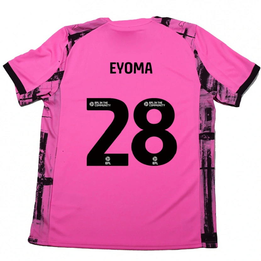 Danxen Mujer Camiseta Timothy Eyoma #28 Rojo Rosado Negro 2ª Equipación 2025/26 La Camisa México