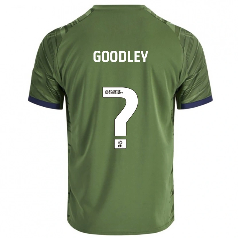 Danxen Mujer Camiseta Jacob Goodley #0 Verde Blanco 2ª Equipación 2025/26 La Camisa México