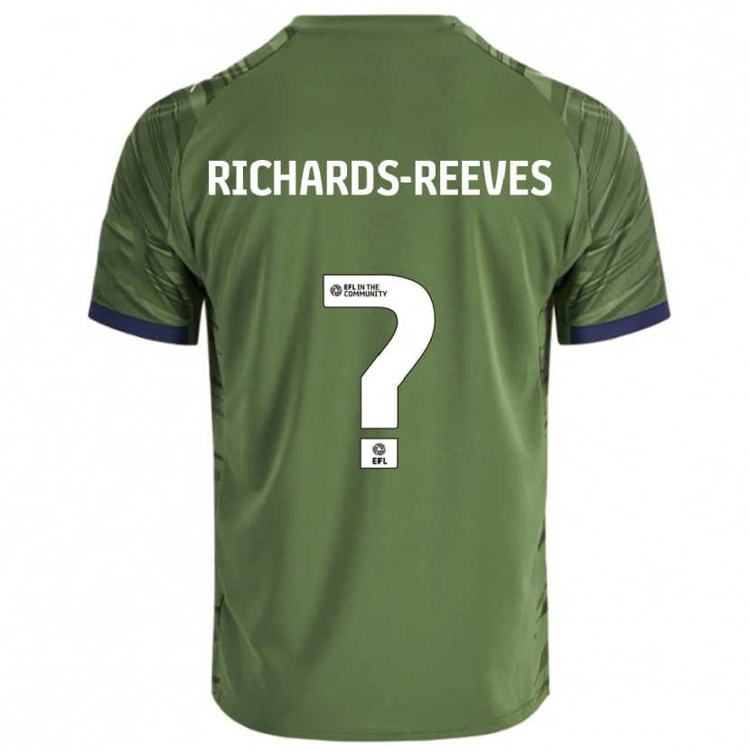 Danxen Mujer Camiseta Phoebe Richards-Reeves #0 Verde Blanco 2ª Equipación 2025/26 La Camisa México