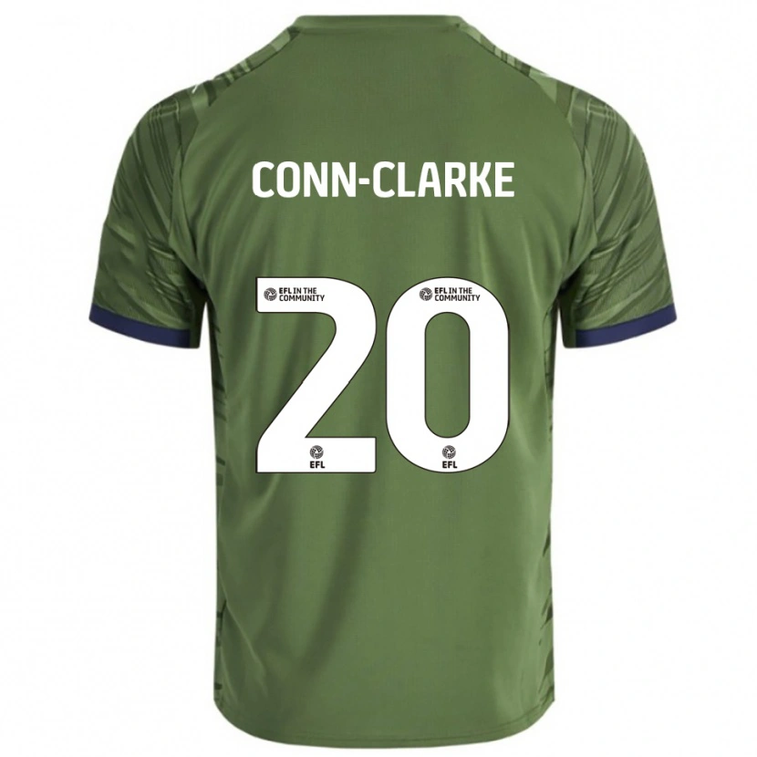 Danxen Mujer Camiseta Chris Conn-Clarke #20 Verde Blanco 2ª Equipación 2025/26 La Camisa México