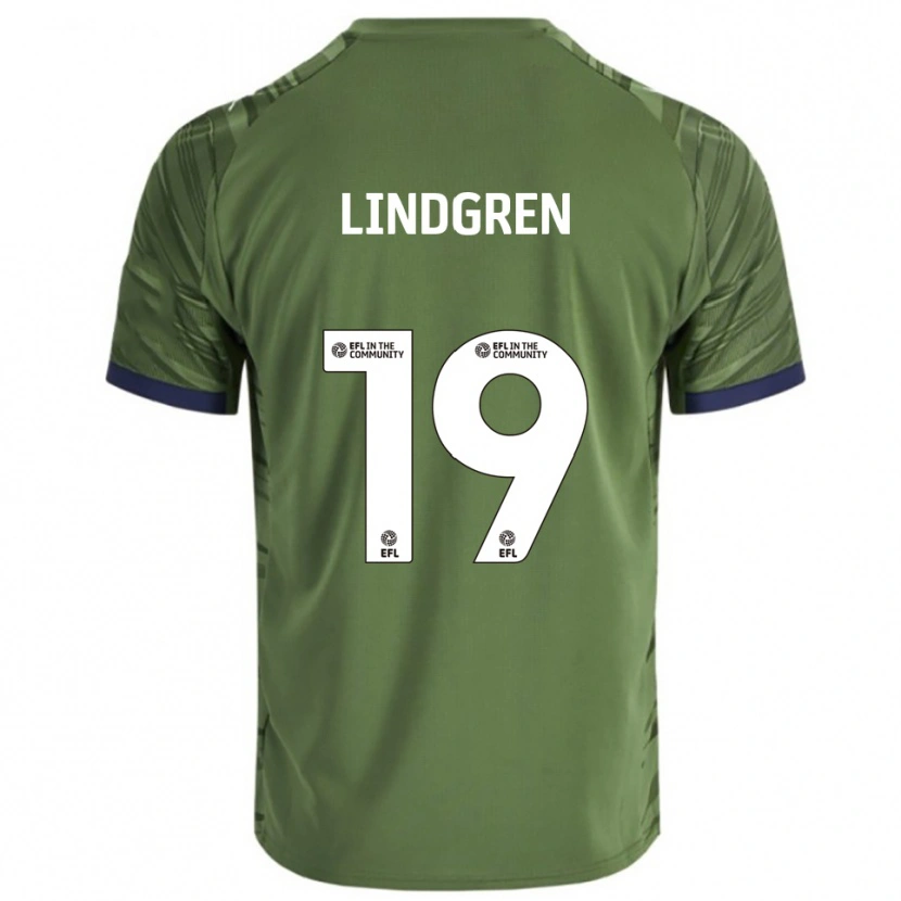 Danxen Mujer Camiseta Gustav Lindgren #19 Verde Blanco 2ª Equipación 2025/26 La Camisa México