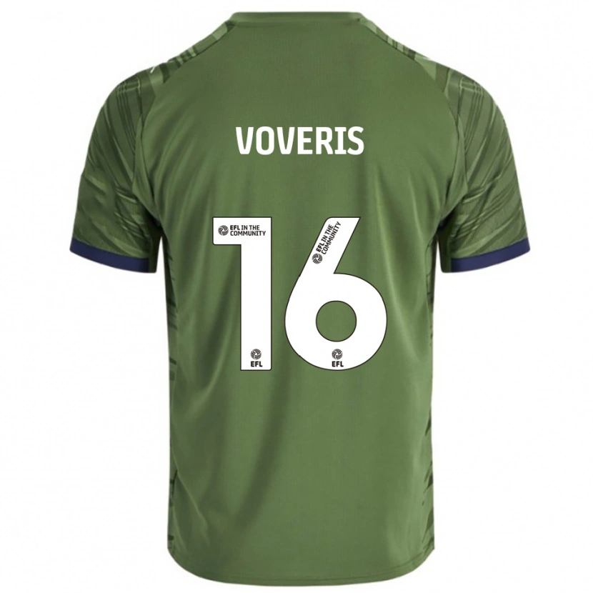Danxen Mujer Camiseta Airidas Voveris #16 Verde Blanco 2ª Equipación 2025/26 La Camisa México