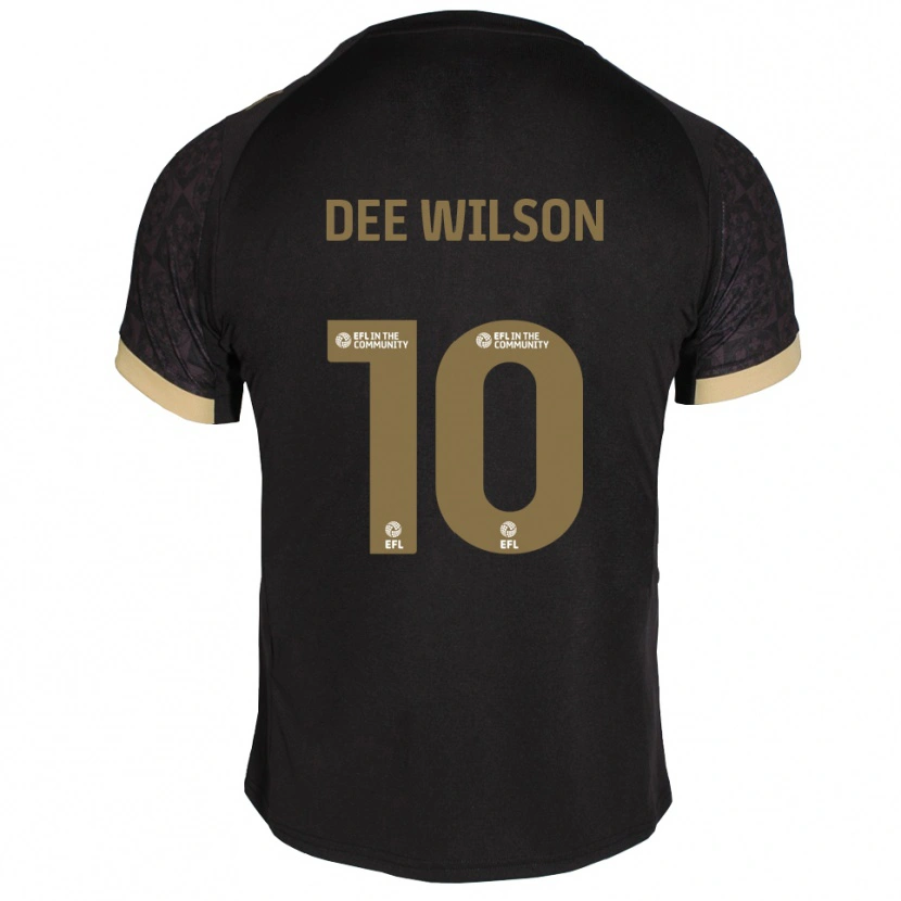 Danxen Mujer Camiseta Georgia Dee Wilson #10 Negro Dorado 2ª Equipación 2025/26 La Camisa México