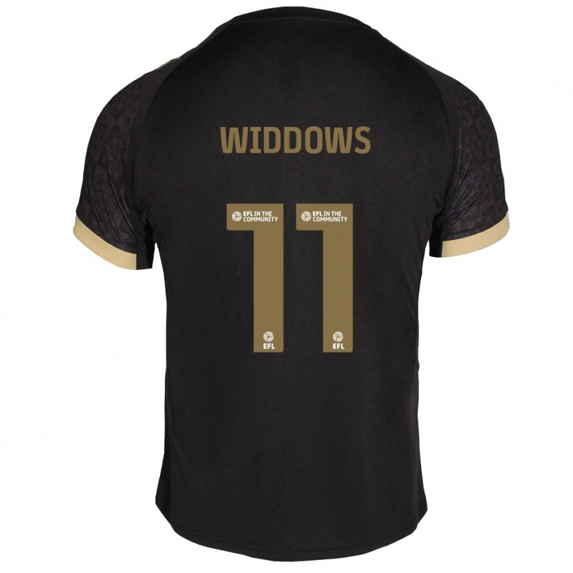 Danxen Mujer Camiseta Jade Widdows #11 Negro Dorado 2ª Equipación 2025/26 La Camisa México
