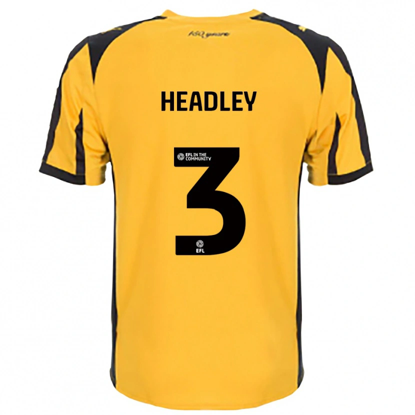 Danxen Mujer Camiseta Jaheim Headley #3 Naranja Negro 2ª Equipación 2025/26 La Camisa México