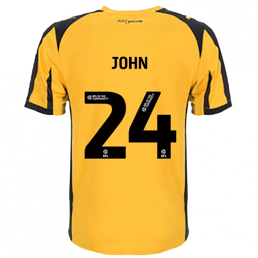 Danxen Mujer Camiseta Kyle John #24 Naranja Negro 2ª Equipación 2025/26 La Camisa México