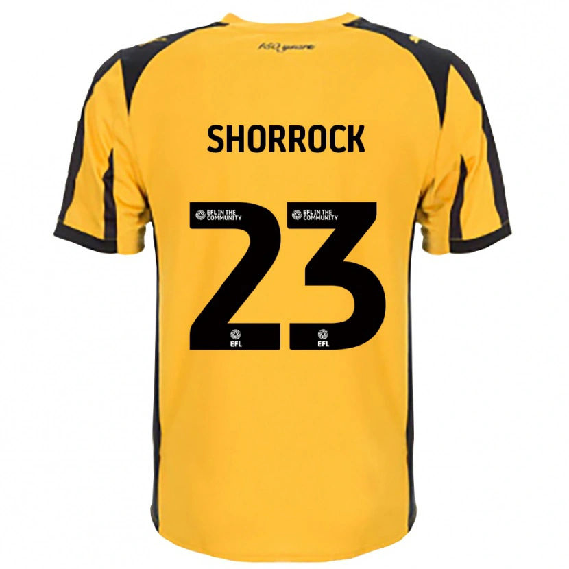 Danxen Mujer Camiseta Jack Shorrock #23 Naranja Negro 2ª Equipación 2025/26 La Camisa México