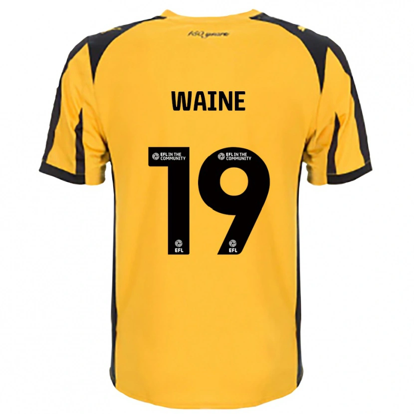 Danxen Mujer Camiseta Ben Waine #19 Naranja Negro 2ª Equipación 2025/26 La Camisa México