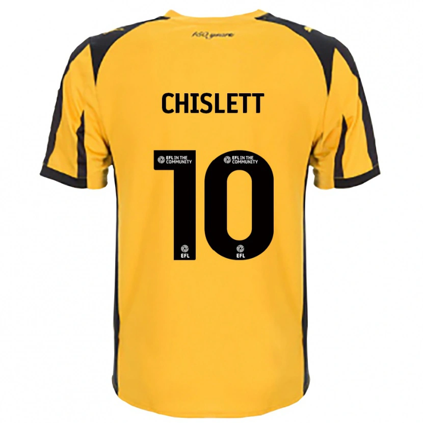 Danxen Mujer Camiseta Ethan Chislett #10 Naranja Negro 2ª Equipación 2025/26 La Camisa México