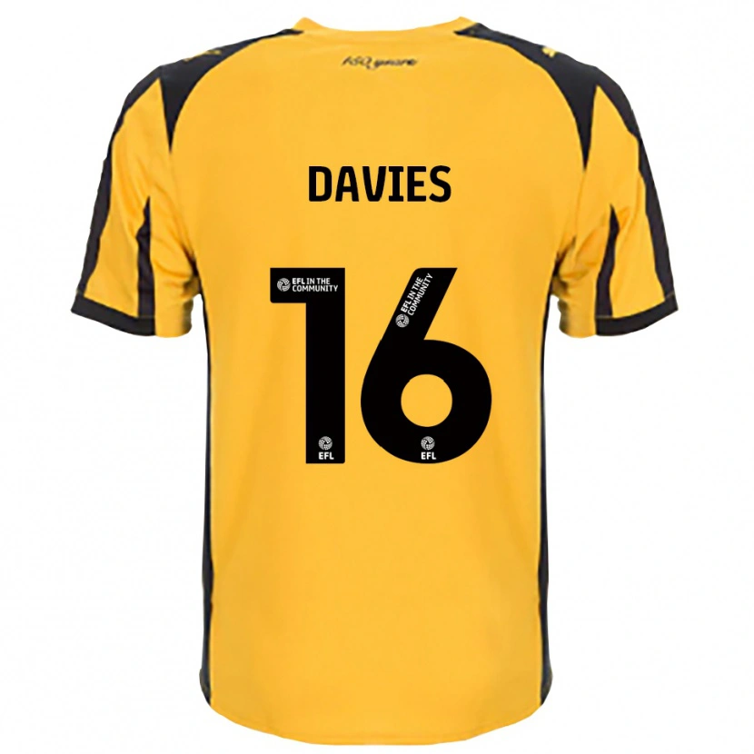 Danxen Mujer Camiseta Cassie Davies #16 Naranja Negro 2ª Equipación 2025/26 La Camisa México
