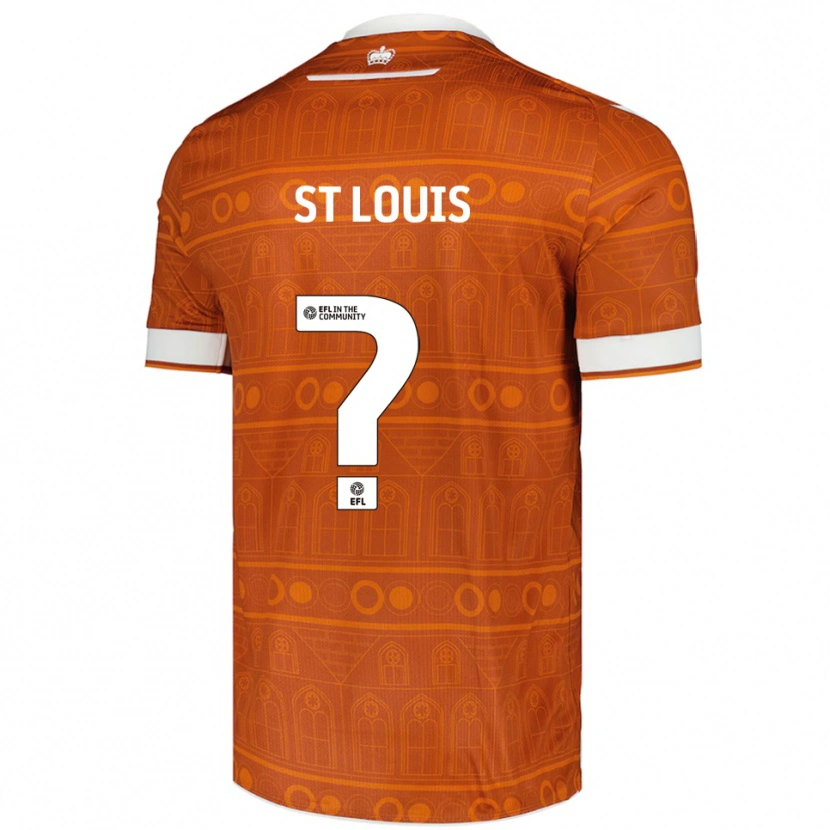 Danxen Mujer Camiseta T'shay St Louis #0 Naranja Blanco 2ª Equipación 2025/26 La Camisa México