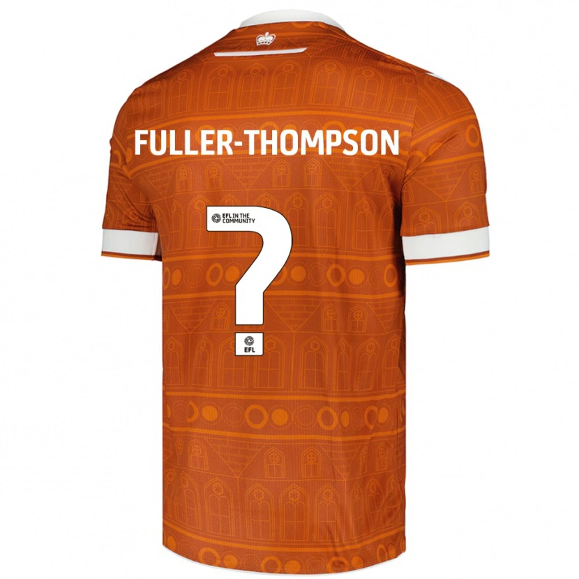 Danxen Mujer Camiseta Kallum Fuller-Thompson #0 Naranja Blanco 2ª Equipación 2025/26 La Camisa México