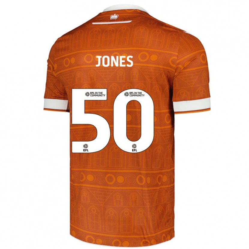 Danxen Mujer Camiseta Jerae Jones #50 Naranja Blanco 2ª Equipación 2025/26 La Camisa México