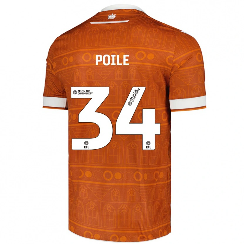 Danxen Mujer Camiseta Imogen Poile #34 Naranja Blanco 2ª Equipación 2025/26 La Camisa México