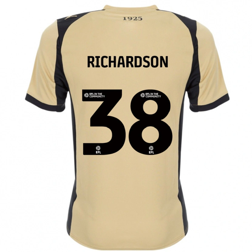 Danxen Mujer Camiseta Kane Richardson #38 Dorado Negro 2ª Equipación 2025/26 La Camisa México