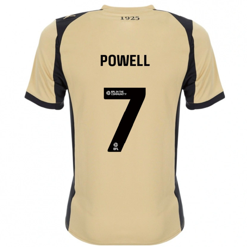Danxen Mujer Camiseta Joe Powell #7 Dorado Negro 2ª Equipación 2025/26 La Camisa México