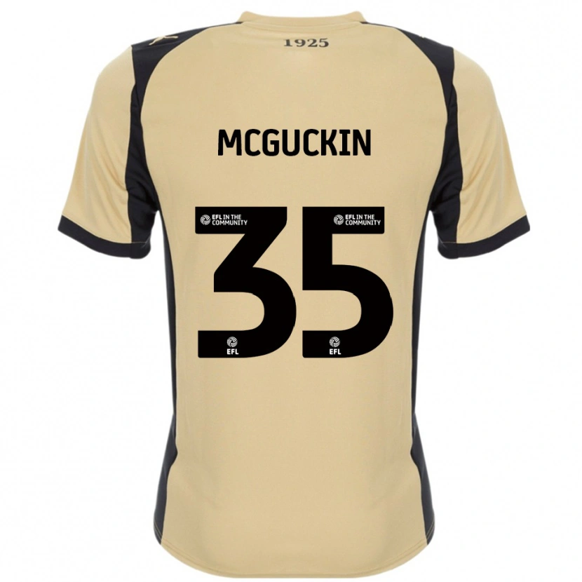 Danxen Mujer Camiseta Ciaran Mcguckin #35 Dorado Negro 2ª Equipación 2025/26 La Camisa México