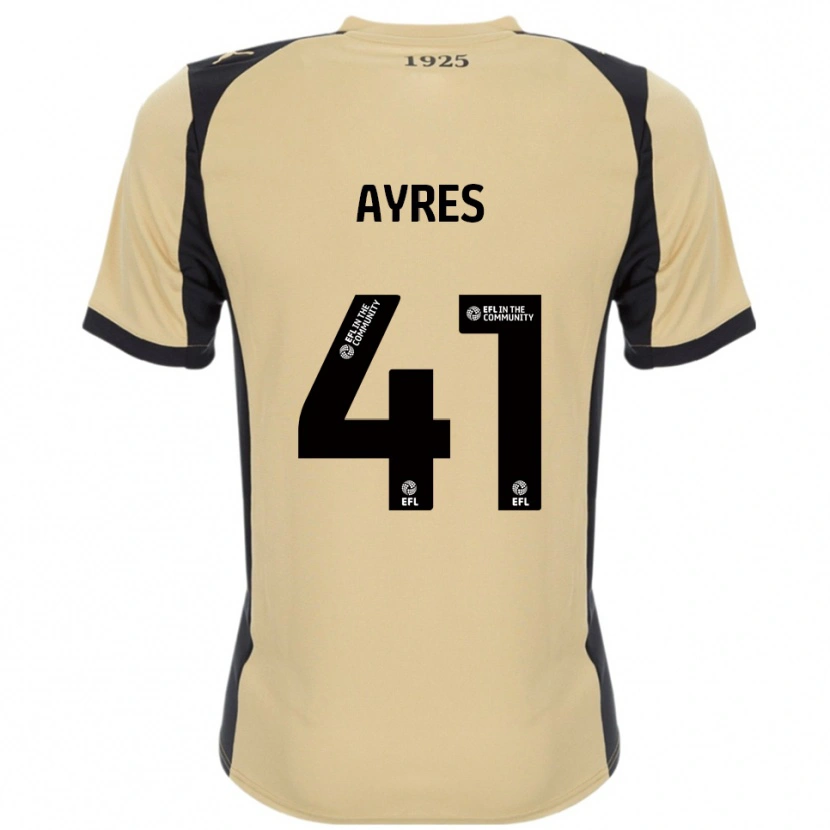 Danxen Mujer Camiseta Josh Ayres #41 Dorado Negro 2ª Equipación 2025/26 La Camisa México