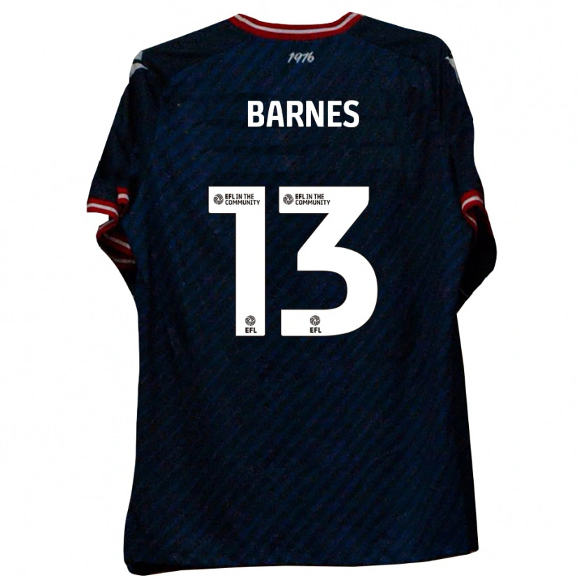 Danxen Mujer Camiseta Callum Barnes #13 Azul Marino Rojo 2ª Equipación 2025/26 La Camisa México