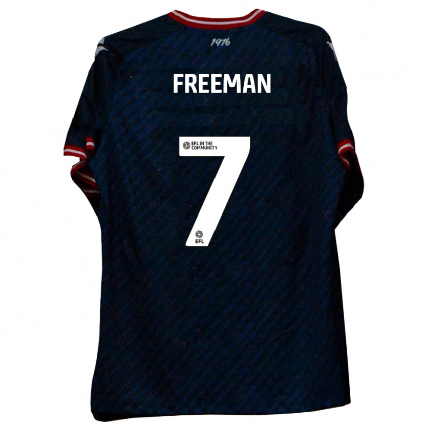 Danxen Mujer Camiseta Nick Freeman #7 Azul Marino Rojo 2ª Equipación 2025/26 La Camisa México