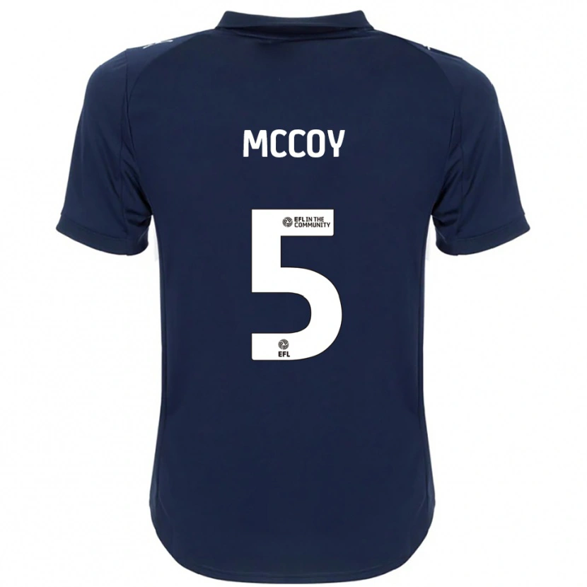 Danxen Mujer Camiseta Libby Mccoy #5 Azul Marino Blanco 2ª Equipación 2025/26 La Camisa México