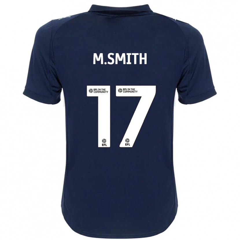 Danxen Mujer Camiseta Matt Smith #17 Azul Marino Blanco 2ª Equipación 2025/26 La Camisa México